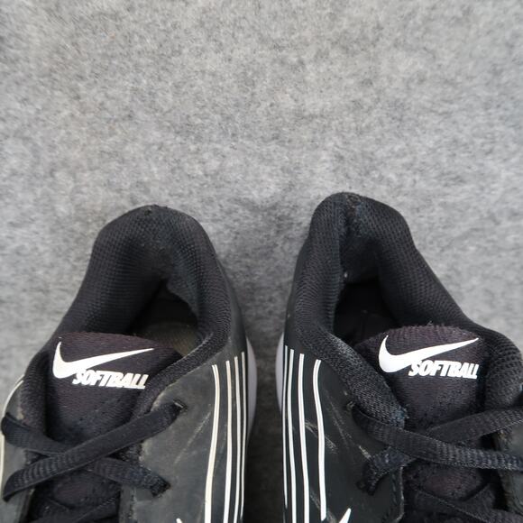 Nike Shoes Womens 8 Softball Cleats Lunar Hyperdiamond  3 Pro Sport Black White - Picture 3 of 13